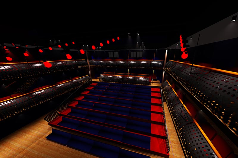 WYSIWYG model of the Stratford Circus Arts Centre, London